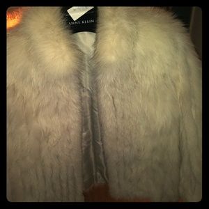Anne Klien fox fur coat